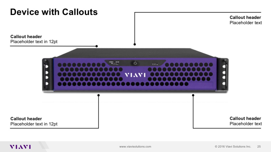 Envision Media Presentation of Viavi